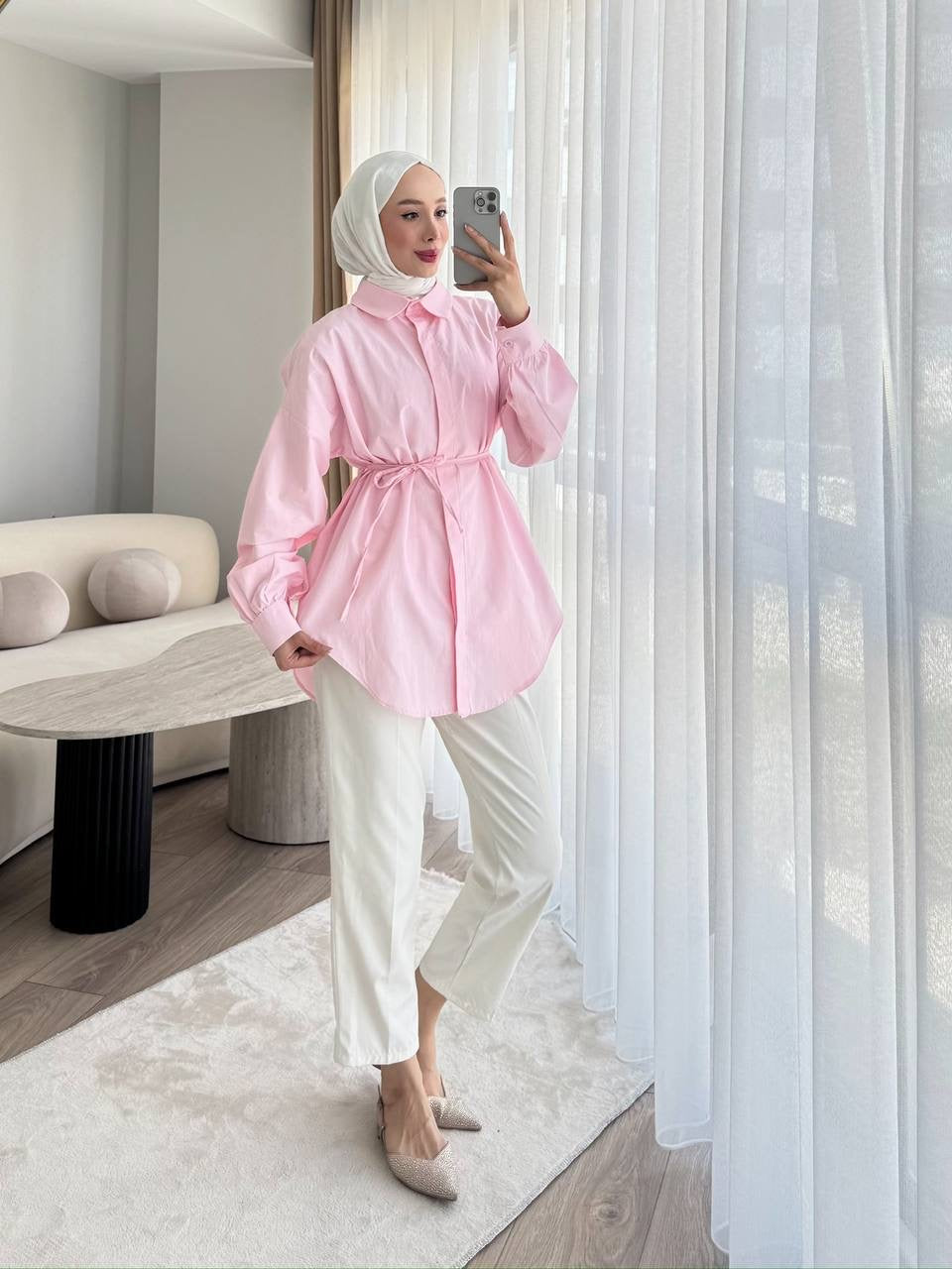 Button down shirt  Blush Pink