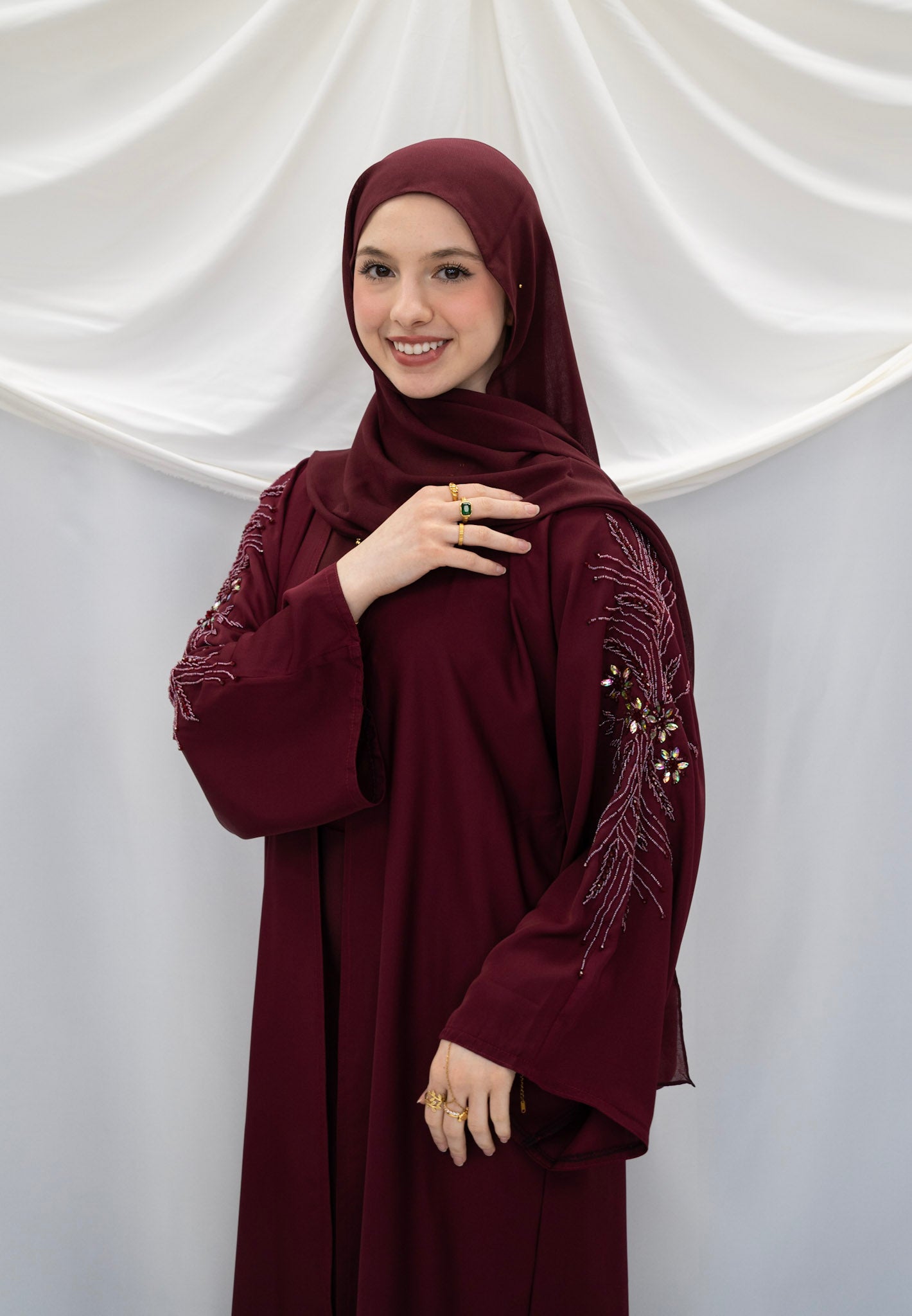 Nayara Abaya ✨ Burgundy