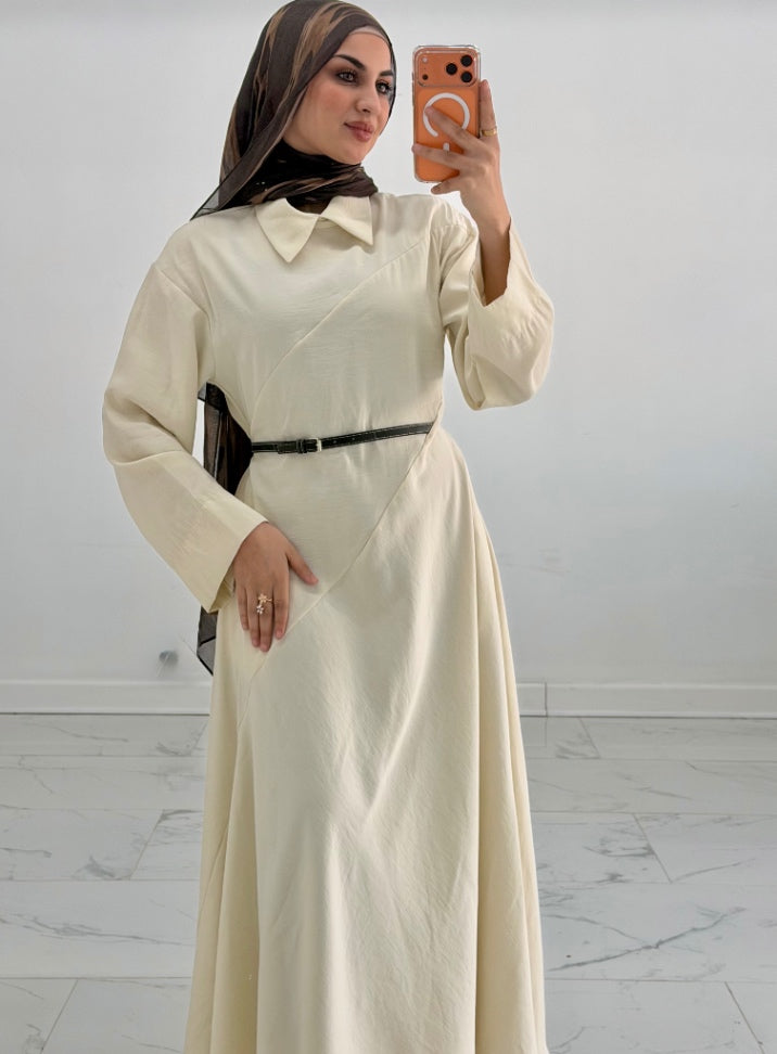 Malak Dress Beige