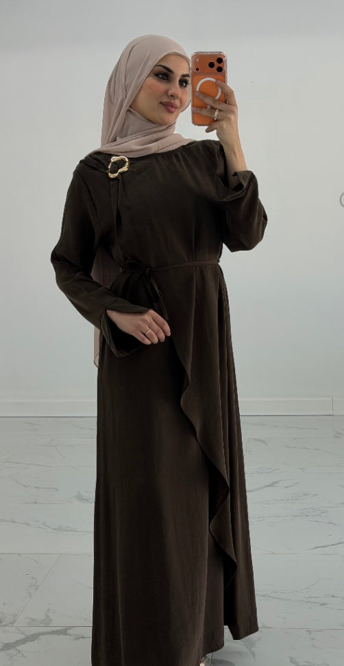 Sana Grace Dress Brown