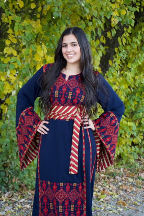 Amal Navy Blue Thobe Navy